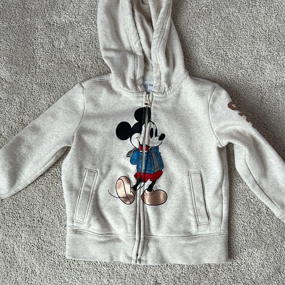 Gap kids Disney zip up sweatshirt (4/5) Mickey Mouse 1969 edition